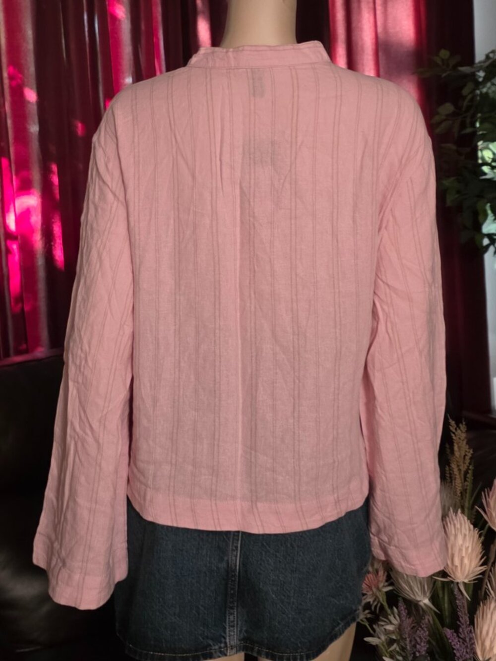 PINK STRIPE TOP. - Picture 3 of 3